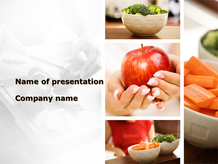 Fresh Food Presentation Template, Master Slide