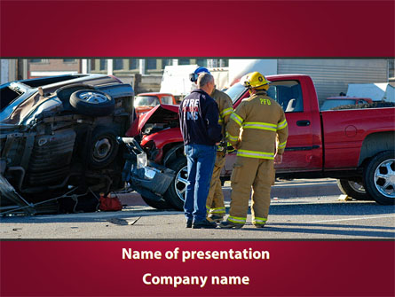 Car Accident Presentation Template, Master Slide