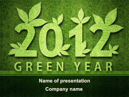 Green Year Presentation Template, Master Slide