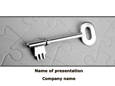 Key To Puzzle Presentation Template, Master Slide