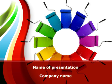 Rainbow Color Palette Presentation Template, Master Slide