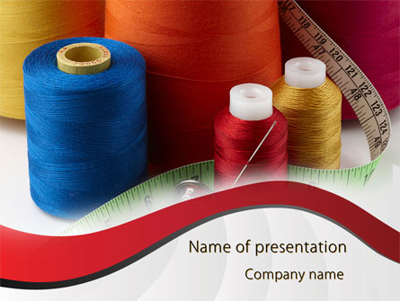 Needle And Threads Presentation Template, Master Slide