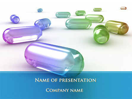 Blue Pilule Presentation Template, Master Slide