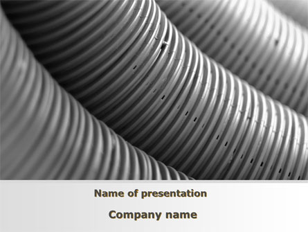 Corrugated Pipes Presentation Template, Master Slide