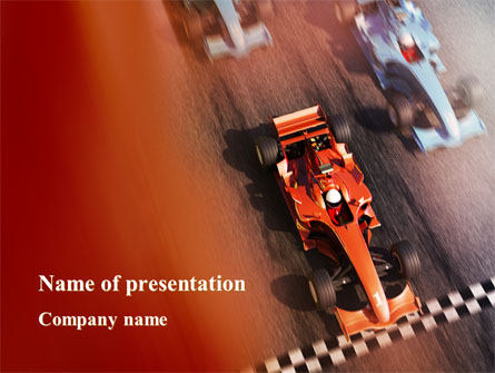 Formula One Championship Presentation Template, Master Slide