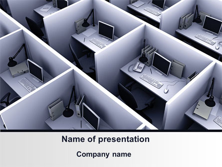 Office Space Cells Presentation Template, Master Slide