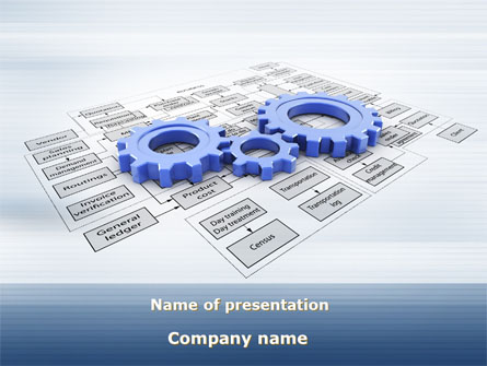 logistic Gears Presentation Template, Master Slide