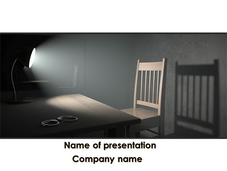 Interrogation Cell Presentation Template, Master Slide