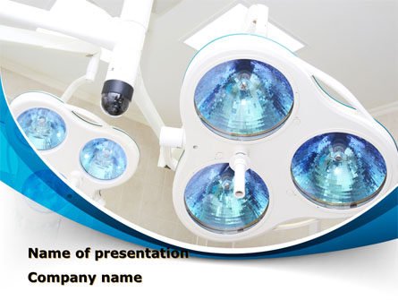 Medical Lamp Presentation Template, Master Slide