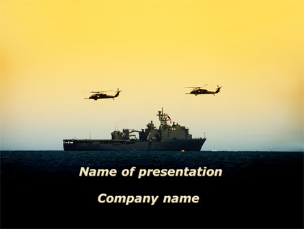 US Ship Tortuga Presentation Template, Master Slide