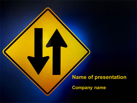 Two-Way Traffic Presentation Template, Master Slide