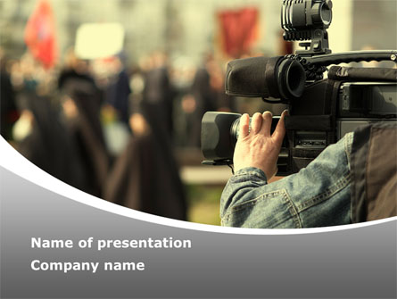 News Operator Presentation Template, Master Slide