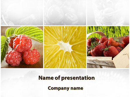 Vitaminized Berry Presentation Template, Master Slide