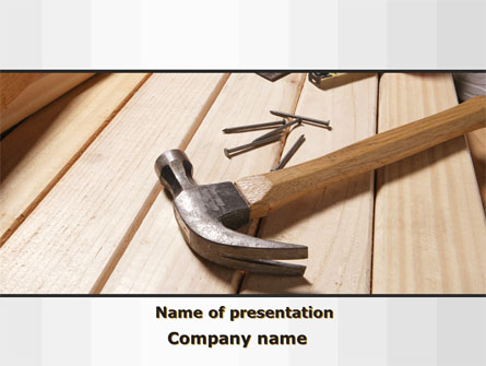 Carpenter's Tools Presentation Template, Master Slide