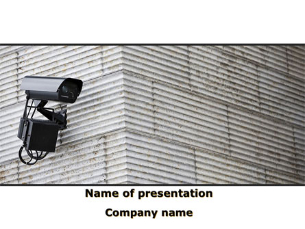 Surveillance Camera Presentation Template, Master Slide