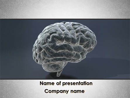 Human Brain Model Presentation Template, Master Slide