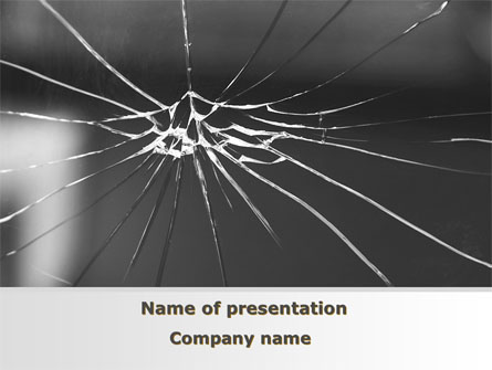 Broken Glass Presentation Template, Master Slide