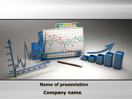 Three-Dimensional Charts Presentation Template, Master Slide