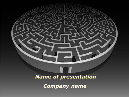 Fortress Labyrinth Presentation Template, Master Slide