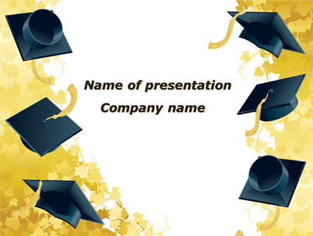 Mortarboard Ahead Presentation Template, Master Slide