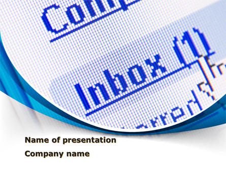 E-mail Inbox Presentation Template, Master Slide
