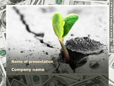 Sprout Of Money Tree Presentation Template, Master Slide