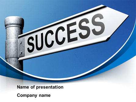 Way To Success Presentation Template, Master Slide