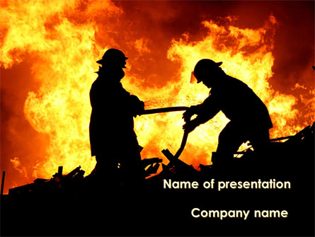 Firefighters Presentation Template, Master Slide