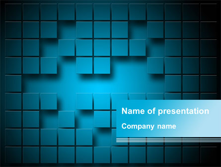 Abstract Surface Of The Squares With Spaces Presentation Template, Master Slide