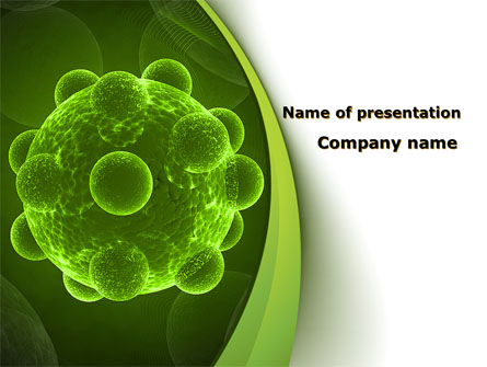 Virus Under An Electron Microscope Presentation Template, Master Slide