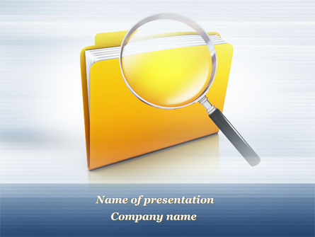 Searching Documents Presentation Template, Master Slide