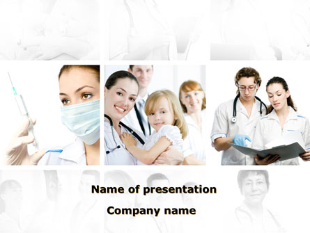 Children's Health Center Presentation Template, Master Slide