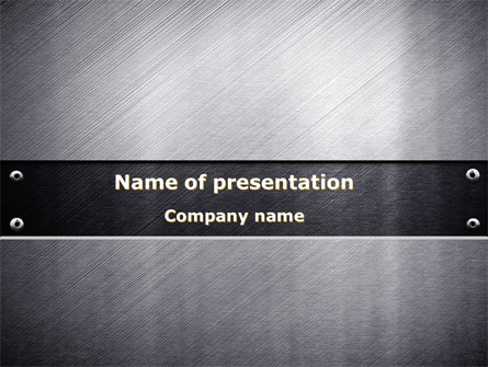 Steel Plate Presentation Template, Master Slide
