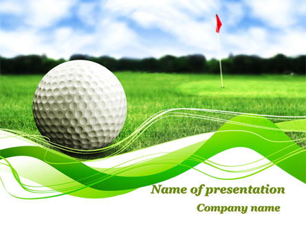 Ball For Golf Presentation Template, Master Slide