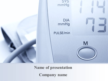 Device For Measuring Pressure Presentation Template, Master Slide