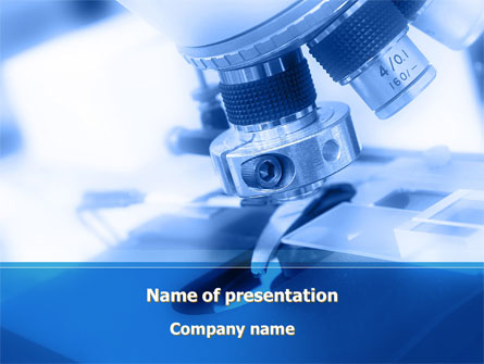 Objective Slide Of Microscope Presentation Template, Master Slide