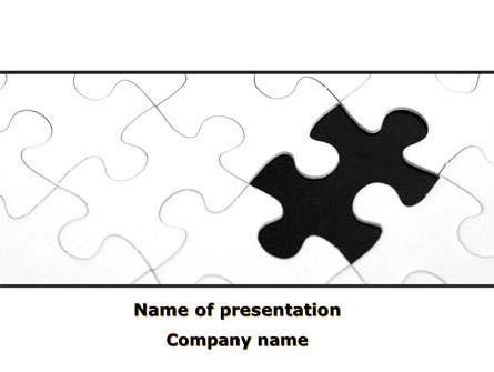 Last Step To Complete Puzzle Presentation Template, Master Slide