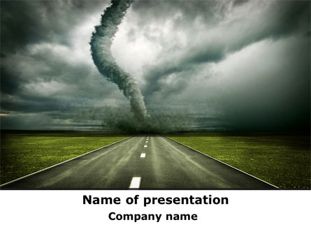 Tornado On The Road Presentation Template, Master Slide