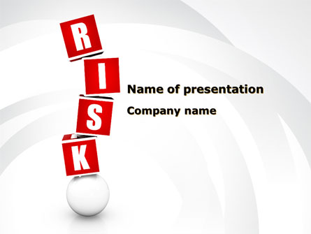 Risky Balance Presentation Template, Master Slide