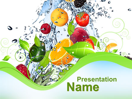 Summer Fruits Presentation Template, Master Slide