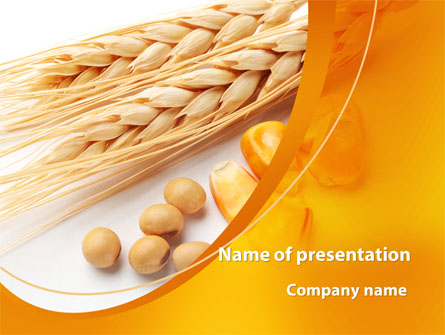 Spikes Of Cereal Presentation Template, Master Slide