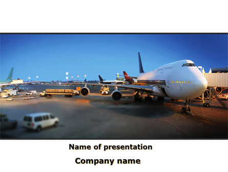 Airport Service Presentation Template, Master Slide