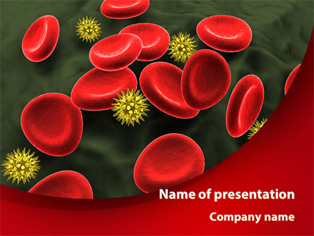 Virus In Blood Stream Presentation Template, Master Slide