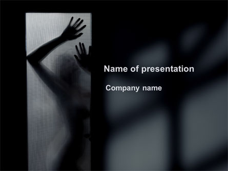 Silhouette Of Naked Girl Presentation Template, Master Slide