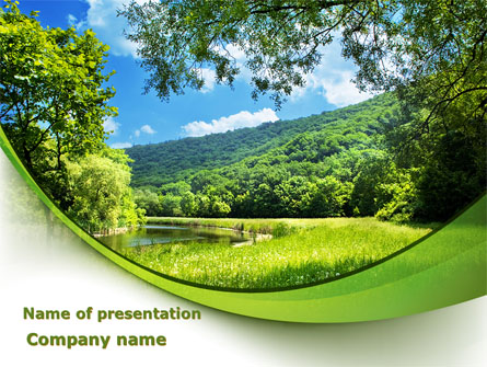 Meadow On The River Presentation Template, Master Slide