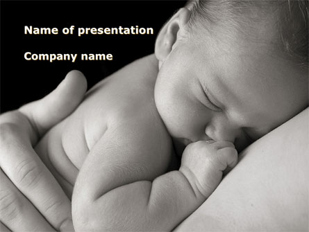 Sleeping Baby Presentation Template, Master Slide
