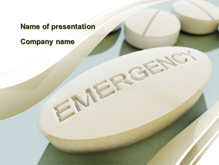 Emergency Tablet Presentation Template, Master Slide