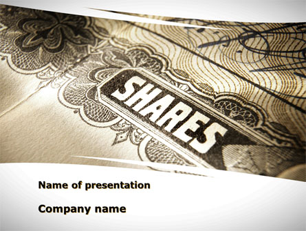 Shares Presentation Template, Master Slide