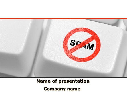 Anti Spam Defense Presentation Template, Master Slide