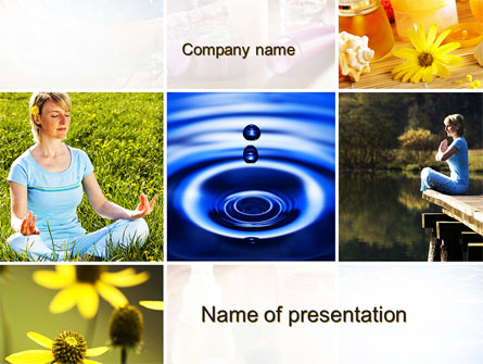 Outdoor Meditation Presentation Template, Master Slide